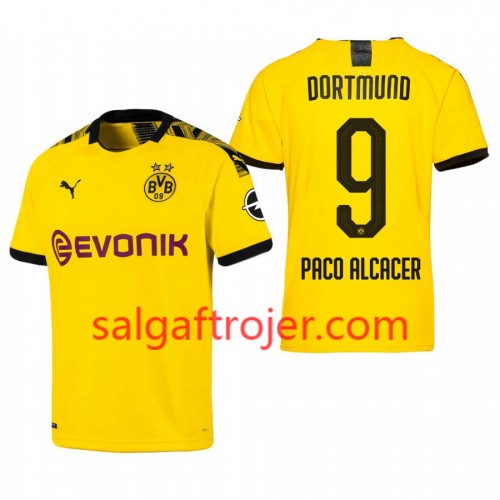 Borussia Dortmund Fodboldtrøjer Paco Alcacer 9 Hjemmebanesæt 2019/20 Kort ærmer Borussia Dortmund Fodboldtrøjer Paco Alcacer 9 Hjemmebanesæt 2019/20 Kort ærmer